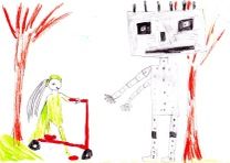 027	-	Karkulka s robotem na cestě za babičkou